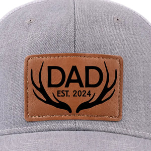 Dad, You’ve Always Been My Hero - Family Personalized Custom Leather Patch Hat - Gift For Dad, Grandpa