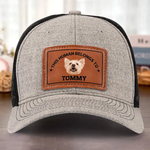 Custom Photo Life Is Hard But You Make It Better - Dog & Cat Personalized Custom Leather Patch Hat - Gift For Pet Owners, Pet Lovers