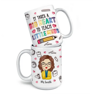 Shaping Minds, Inspiring Futures - Teacher Personalized Custom 3D Inflated Effect Printed Mug - Gift For Teacher