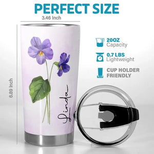 Let Your Soul Bloom - Bestie Personalized Custom Tumbler - Gift For Best Friends, BFF, Sisters