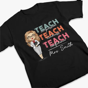 Compassion Is The Key To Teaching And Learning - Teacher Personalized Custom Unisex T-shirt, Hoodie, Sweatshirt - Gift For Teacher