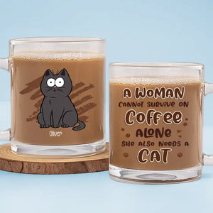 What Greater Gift Than The Love Of A Cat - Cat Personalized Custom Glass Mug - Gift For Pet Owners, Pet Lovers