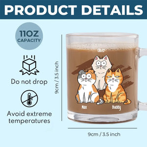 What Greater Gift Than The Love Of A Cat - Cat Personalized Custom Glass Mug - Gift For Pet Owners, Pet Lovers