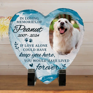 Custom Photo Forever In My Heart - Memorial Personalized Custom Heart Shaped Memorial Stone - Sympathy Gift For Pet Owners, Pet Lovers