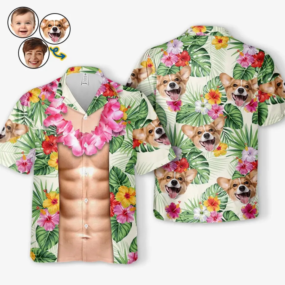 Custom Photo Every Day Should Be A Beach Day - Family Personalized Custom Unisex Tropical Hawaiian Aloha Shirt - Summer Vacation Gift, Gift For Family Members