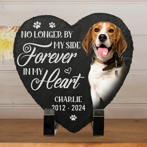 Custom Photo Always In My Thoughts - Memorial Personalized Custom Heart Shaped Memorial Stone - Sympathy Gift For Pet Owners, Pet Lovers