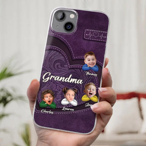 Custom Photo My Favorite People Call Me Grandma - Family Personalized Custom Clear Phone Case - Gift For Mom, Grandma