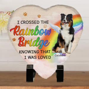 Custom Photo You Were My Favourite Hello And My Hardest Goodbye - Memorial Personalized Custom Heart Shaped Memorial Stone - Sympathy Gift For Pet Owners, Pet Lovers