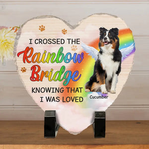 Custom Photo You Were My Favourite Hello And My Hardest Goodbye - Memorial Personalized Custom Heart Shaped Memorial Stone - Sympathy Gift For Pet Owners, Pet Lovers