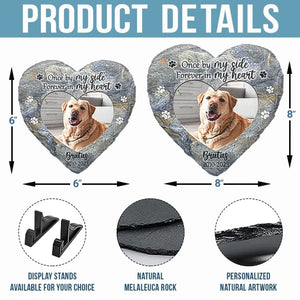 Custom Photo Best Friends Are Never Forgotten - Memorial Personalized Custom Heart Shaped Memorial Stone - Sympathy Gift For Pet Owners, Pet Lovers