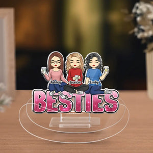 Sisters Forever - Bestie Personalized Custom Acrylic Shaking Stand - Gift For Best Friends, BFF, Sisters