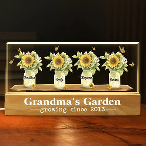 Love Always Grows In Our Family - Family Personalized Custom Acrylic Letters 3D LED Night Light - Gift For Mom, Grandma