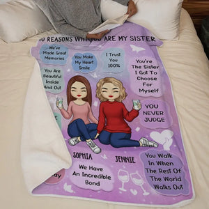 We've Made Great Memories Together - Bestie Personalized Custom Blanket - Gift For Best Friends, BFF, Sisters