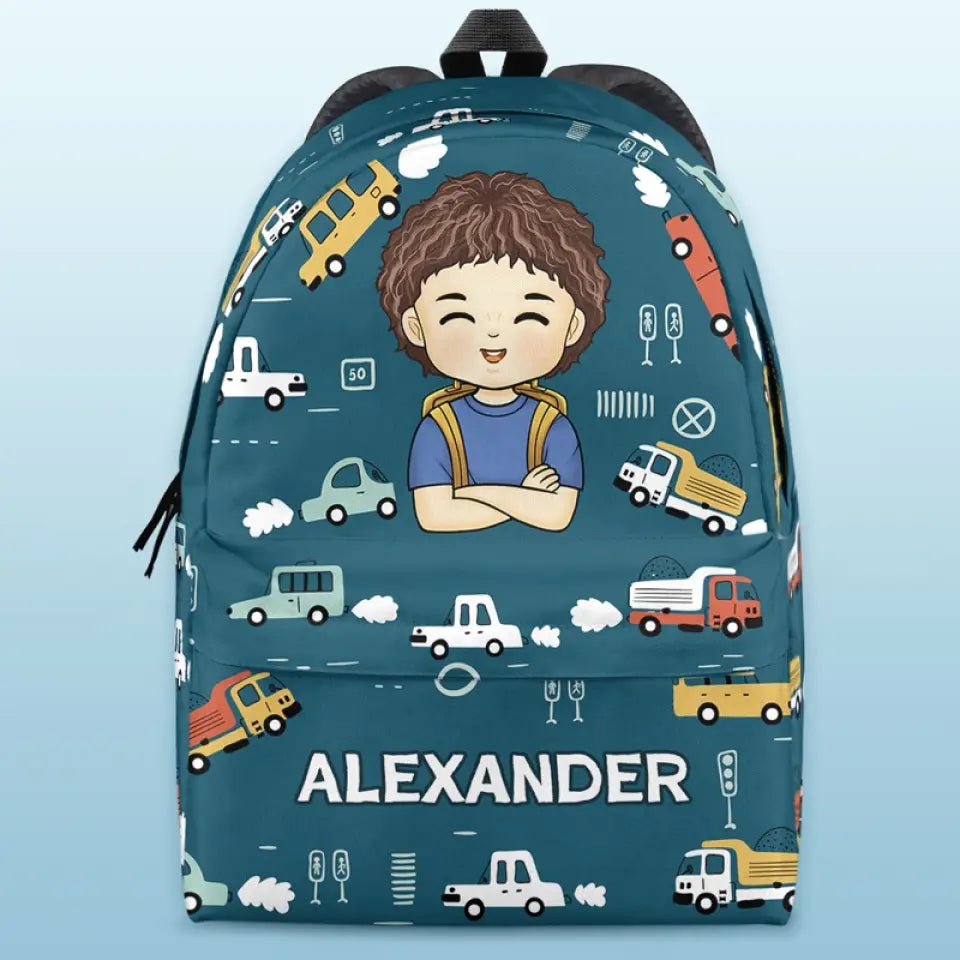 I'm Back - Personalized Custom Kid Backpack - Back To School Gift For Kid