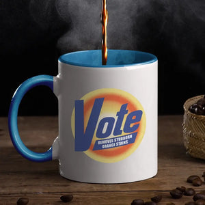 Removes Stubborn Orange Stains, Anti Trump - America US Elections Accent Mug