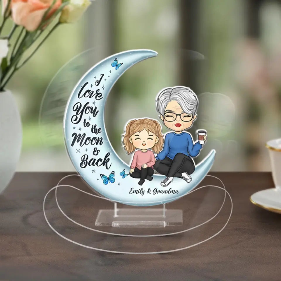 Always My Mother Forever My Friend - Family Personalized Custom Acrylic Shaking Stand - Gift For Mom, Grandma