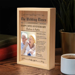 Custom Photo We Are Most Alive When We Are In Love - Couple Personalized Custom Frame Light Box - Gift For Husband Wife, Anniversary