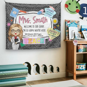 You're Doing An Amazing Job - Teacher Personalized Custom Tapestry - Gift For Teacher