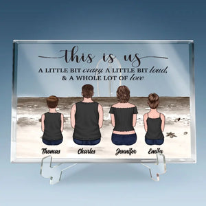 Life's A Beach When You're With Family - Family Personalized Custom Rectangle Shaped Acrylic Plaque - Gift For Family Members