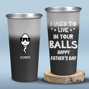 Children See Magic Because They Look For It - Family Personalized Custom Aluminum Changing Color Cup - Father's Day, Gift For Dad