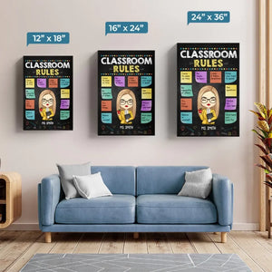 Without Teachers, Life Would Have No Class - Teacher Personalized Custom Vertical Canvas - Gift For Teacher