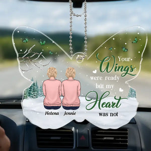 I Will See You Again Someday, In The Clouds - Memorial Personalized Custom Car Ornament - Acrylic Custom Shaped - Sympathy Gift For Family Members