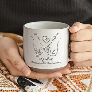 Better Together - Couple Personalized Custom Pottery Mug - Gift For Husband Wife, Anniversary