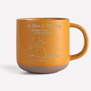 A Bond That Can't Be Broken - Memorial Personalized Custom Pottery Mug - Sympathy Gift For Pet Owners, Pet Lovers