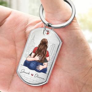 The One Whom My Soul Loves - Couple Personalized Custom Keychain - Gift For Husband Wife, Anniversary