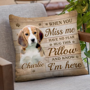 Custom Photo I Will Hold You Forever In My Heart - Memorial Personalized Custom Pillow - Sympathy Gift, Gift For Pet Owners, Pet Lovers