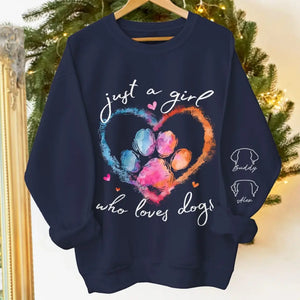 Love Has Four Paws - Dog & Cat Personalized Custom Unisex Sweatshirt With Design On Sleeve - Gift For Pet Owners, Pet Lovers