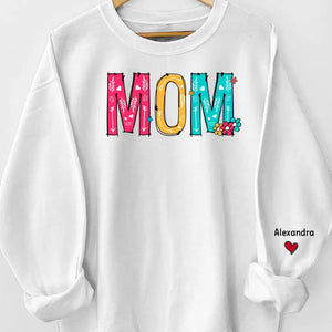 Mom, Your Love Is My Anchor - Family Personalized Custom Unisex Sweatshirt With Design On Sleeve - Gift For Mom, Grandma