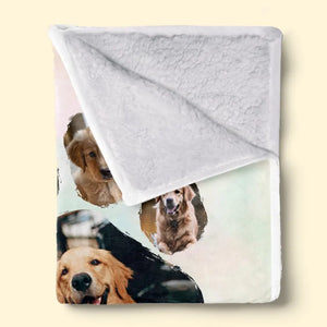 Custom Photo My Fur Baby Fills My Heart With So Much Love - Memorial Personalized Custom Blanket - Sympathy Gift For Pet Owners, Pet Lovers