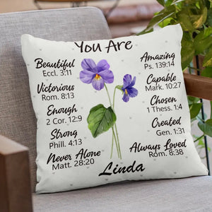 Friendship Is The Only Flower That Blooms In All Seasons - Bestie Personalized Custom Pillow - Gift For Best Friends, BFF, Sisters