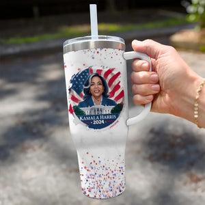 Kamala Harris For The People - America US Elections 40 Oz Stainless Steel Tumbler With Handle