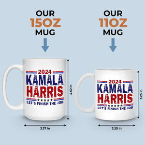 Kamala Harris 2024, For The People - America US Elections White Mug