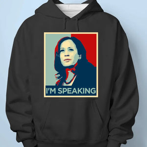 Madam President 2024, Kamala Harris's Speaking - America US Elections Unisex T-shirt, Hoodie, Sweatshirt