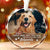 Custom Photo Forerver In My Heart - Memorial Personalized Custom Circle Glass Ornament - Sympathy Gift For Pet Owners, Pet Lovers