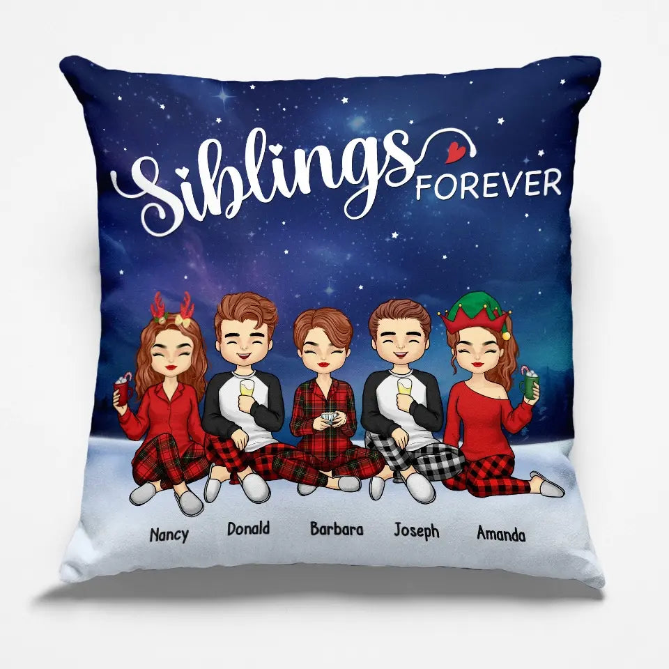 Christmas Is Best When Shared With Family - Family Personalized Custom Pillow - Christmas Gift For Family Members