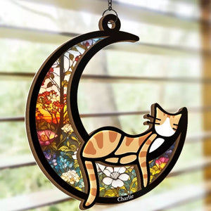 A Gentle Soul Now At Peace - Memorial Personalized Window Hanging Suncatcher - Sympathy Gift For Pet Owners, Pet Lovers