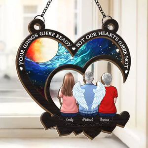 Not A Day Goes By That You Are Not Missed - Memorial Personalized Window Hanging Suncatcher - Sympathy Gift For Family Members