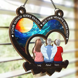 Not A Day Goes By That You Are Not Missed - Memorial Personalized Window Hanging Suncatcher - Sympathy Gift For Family Members