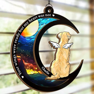 I Miss You A Lot - Memorial Personalized Window Hanging Suncatcher - Sympathy Gift For Pet Owners, Pet Lovers