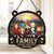 Family Is The Heart Of Christmas - Family Personalized Window Hanging Suncatcher - Christmas Gift For Family Members