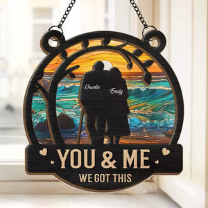 You Are My Greatest Gift - Couple Personalized Window Hanging Suncatcher - Gift For Husband Wife, Anniversary