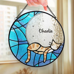 Our Memories Are Countless - Memorial Personalized Custom Stained Glass Window Hanging Suncatcher - Sympathy Gift For Pet Owners, Pet Lovers