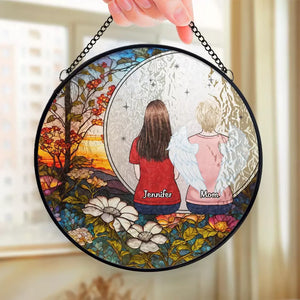 Our Memories Are Countless - Memorial Personalized Custom Stained Glass Window Hanging Suncatcher - Sympathy Gift For Family Members