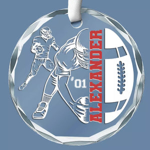 Let's Make It A December To Remember - Personalized Custom Circle Glass Ornament - Christmas Gift For Sport Lovers, Sport Players