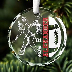 Let's Make It A December To Remember - Personalized Custom Circle Glass Ornament - Christmas Gift For Sport Lovers, Sport Players