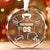 Swinging For The Fences - Personalized Custom Circle Glass Ornament - Christmas Gift For Sport Lovers, Sport Players